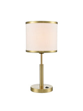 Franklite Polaris Table Lamp in Aged Brass